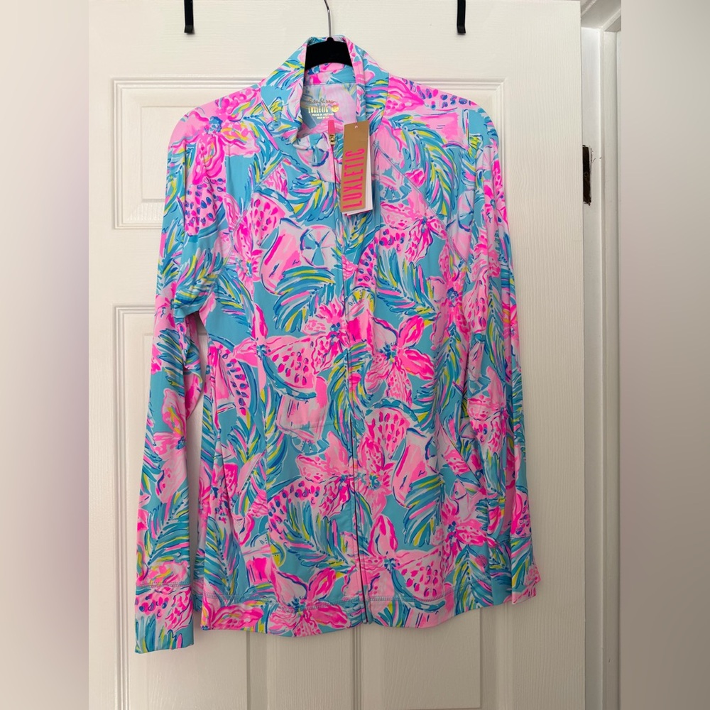 NWT Lilly Pulitzer Luxletic Hadlee zip-up jacket XL